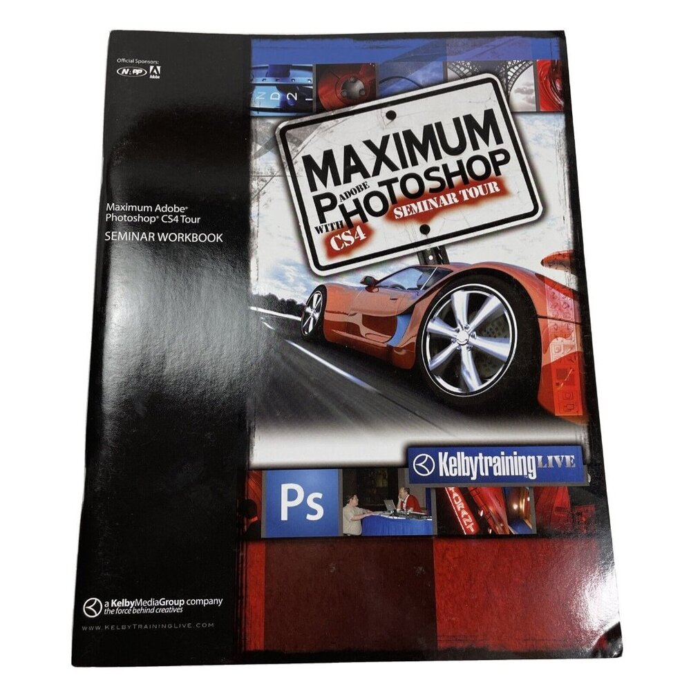 Adobe Photoshop CS4 Tour Seminar Workbook 2009 Scott Kelby Paperback u